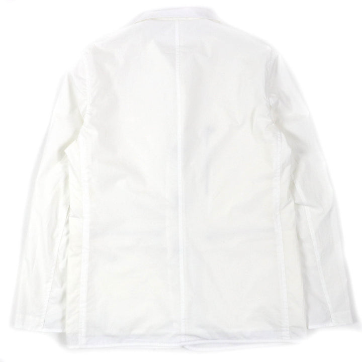 極美品△HERMES エルメス 22SS コットン100％ リバーシブル スタジアム ライトジャケット ホワイト オフホワイト 52 伊製 正規品 メンズ
