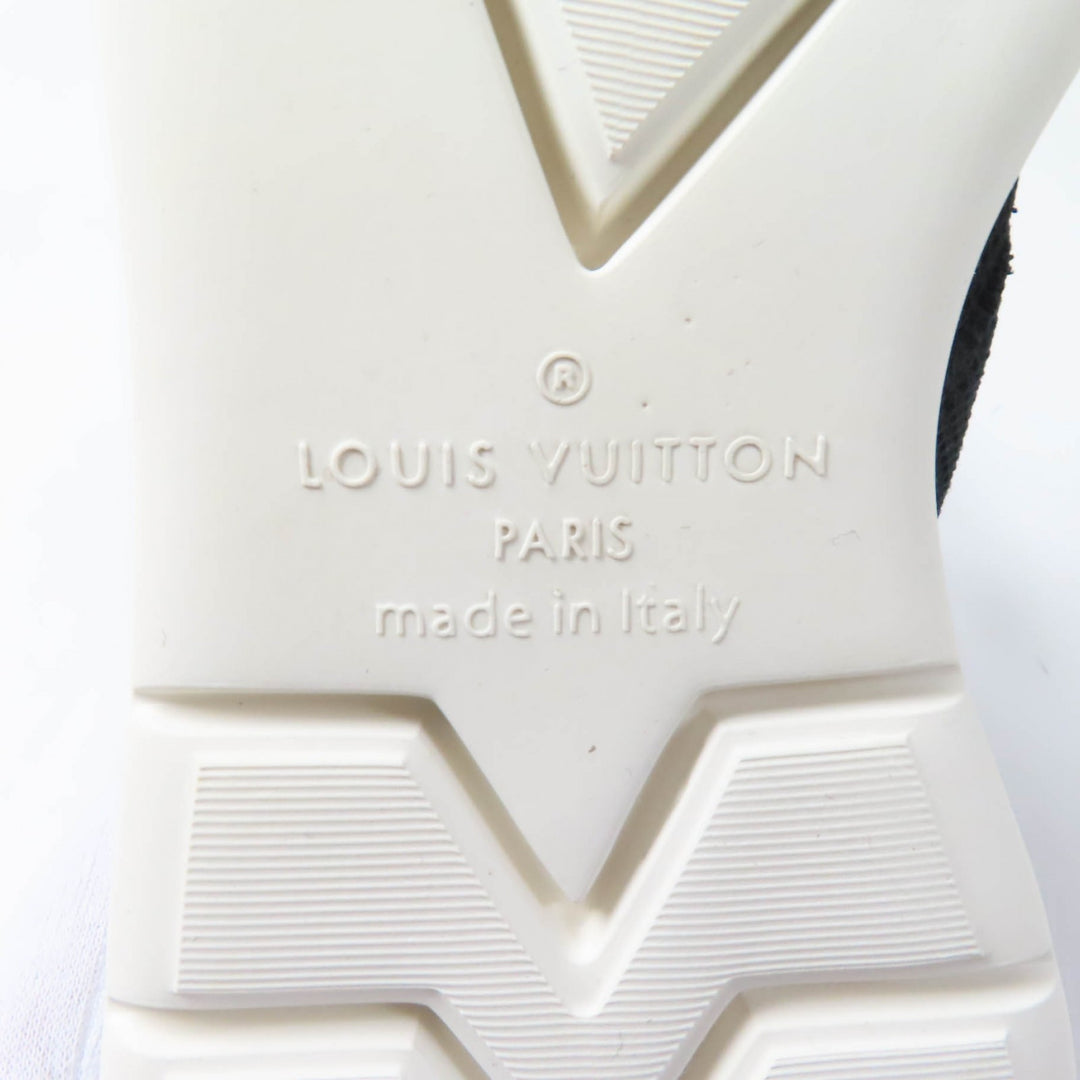 極美品★LOUIS VUITTON ルイヴィトン ファストレーン・ライン モノグラム レースアップ メッシュ スニーカー ブラック 6 伊製 メンズ