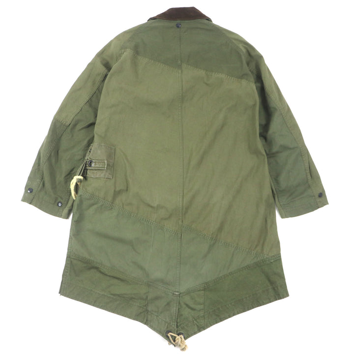 美品▼Rebuild by Needles リビルド バイ ニードルズ ARMY TENT BAL COLLAR COAT ワックスコットン 再構築 モッズコート XS 正規品