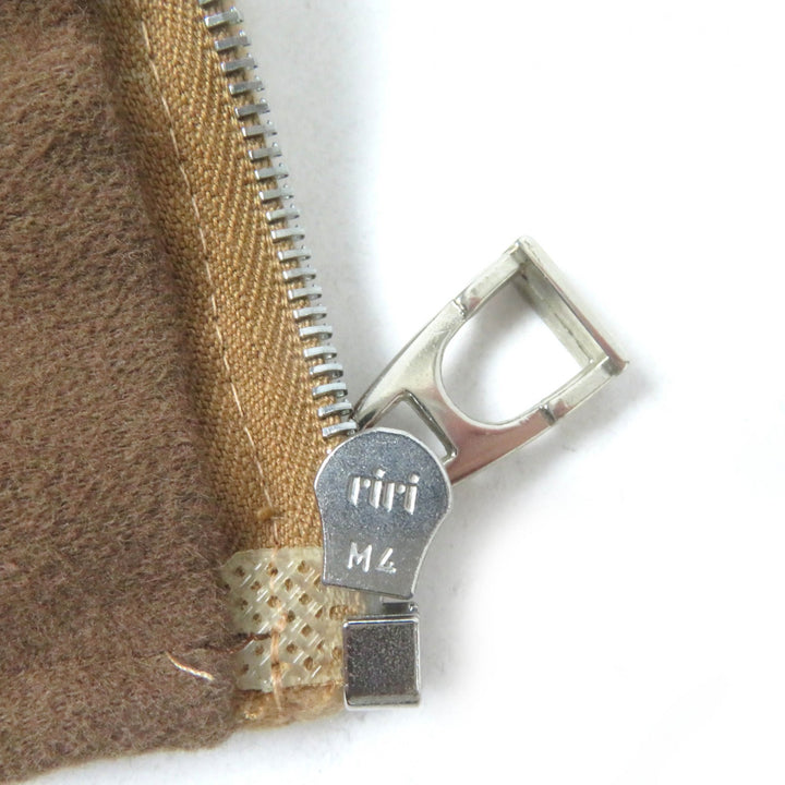 美品☆HERMES エルメス コットン100％ セリエボタン Hモチーフ パデッド ZIP UP 中綿入り ベスト ベージュ 36 仏製 正規品 レディース