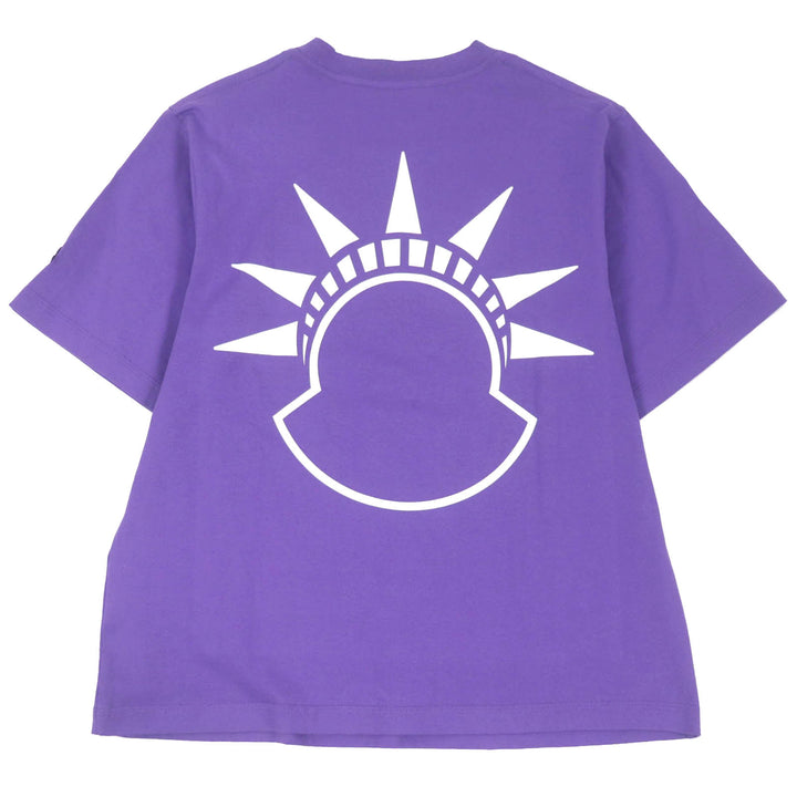 極美品□MONCLER GENIUS 2 モンクレール ジーニアス 2 23SS アリシア・キーズ 自由の女神 半袖Ｔシャツ パープル XS 正規品 メンズ