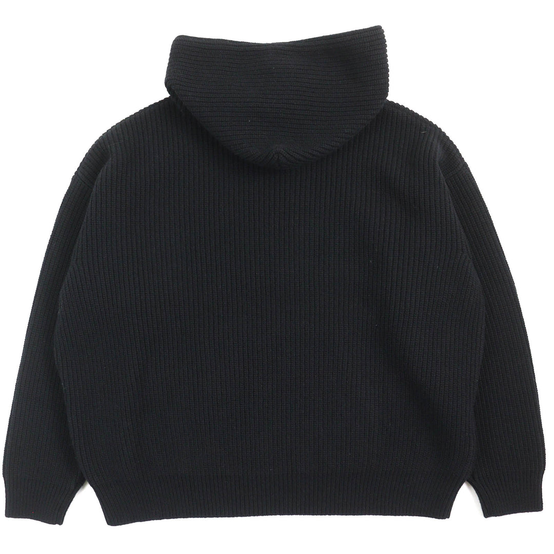 未使用品△CELINE セリーヌ 22AW 2A10X66Q エンブロイダリー スパンコール グラデーションロゴ ニット プルオーバー パーカー XS 正規品