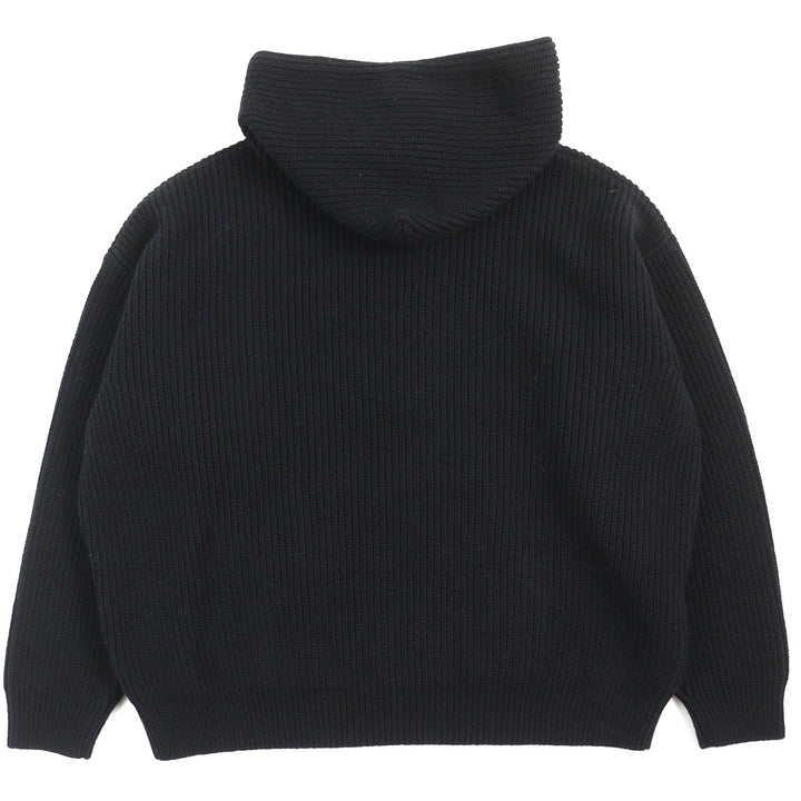 未使用品△CELINE セリーヌ 22AW 2A10X66Q エンブロイダリー スパンコール グラデーションロゴ ニット プルオーバー パーカー XS 正規品