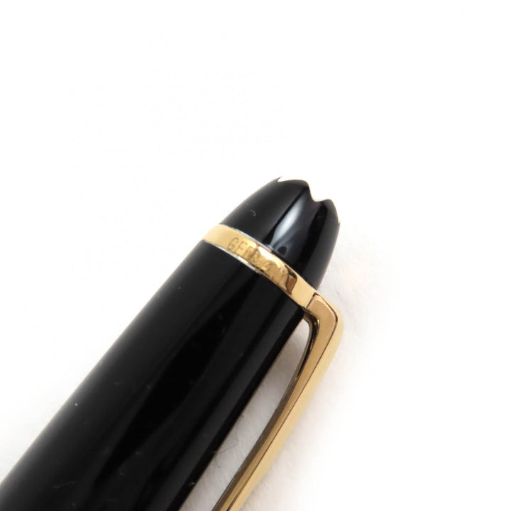 良品△MONTBLANC モンブラン マイスターシュテュック クラシック ペン先14K ホワイトスター 万年筆 ブラック ゴールド ドイツ製 メンズ