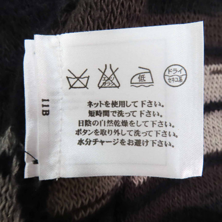 極美品◎CHANEL シャネル 09A P36148 ウール モヘア ココマークボタン付き ニット カーディガン ダークネイビー 42 伊製 正規品