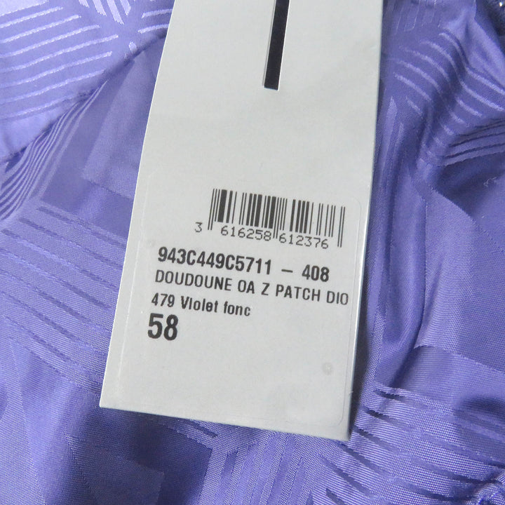 極美品□DIOR ディオール オム 22AW 943C449C5711 CDダイヤモンド ミラージュ スキーカプセル ダウンジャケット パープル 58 伊製 正規品