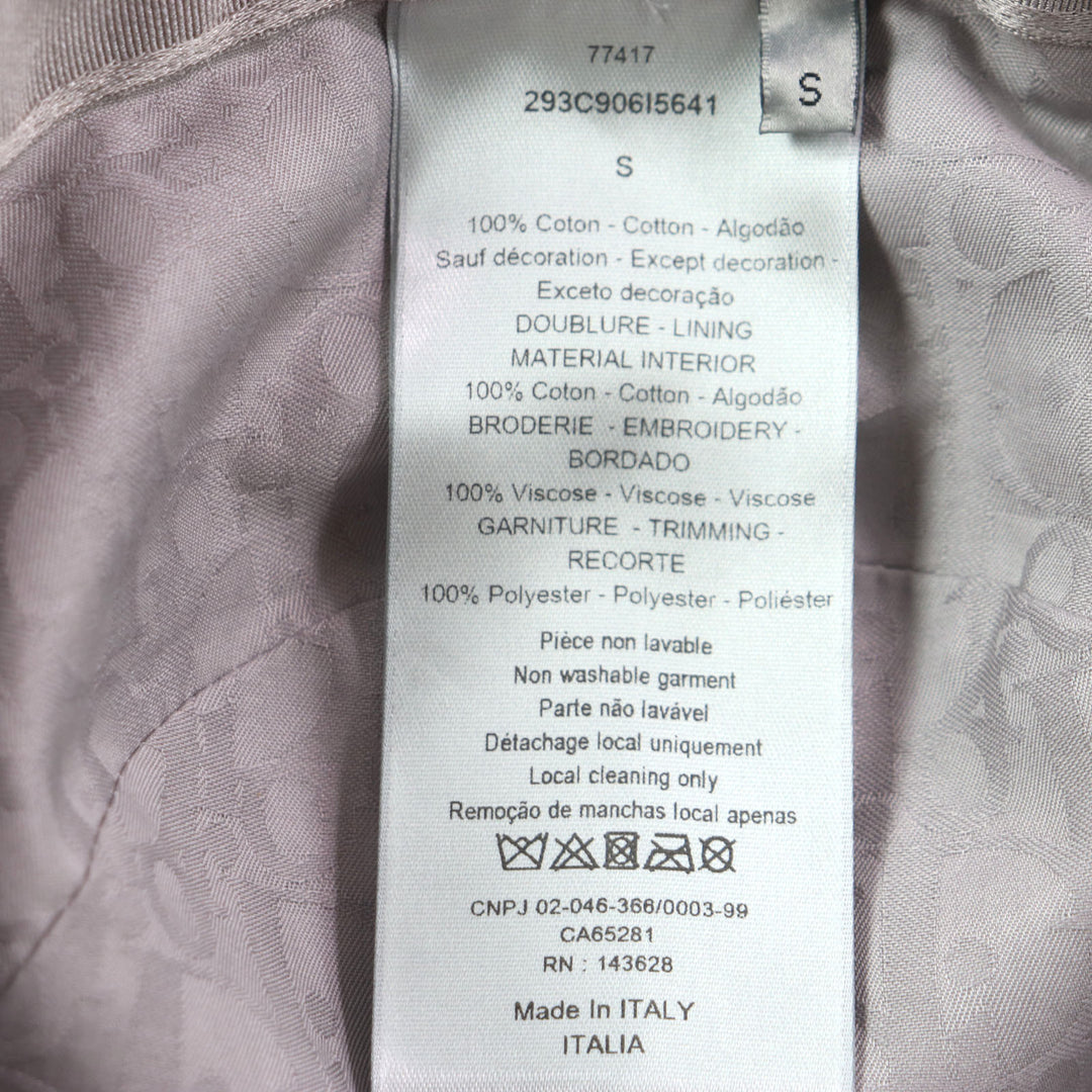 極美品▼DIOR ディオール オム 293C906I5641 コットン100% Diorロゴ刺繍 帽子 バケットハット ベージュ S イタリア製 正規品 メンズ
