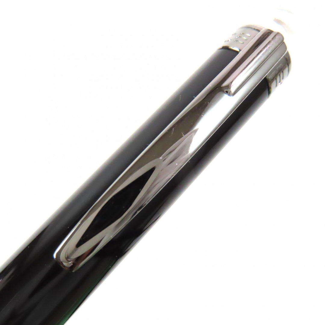 良品▼MONTBLANC モンブラン スターウォーカー ホワイトスター ツイスト式 ボールペン ブラック ガンメタリック 箱・ケース付き 筆記◎