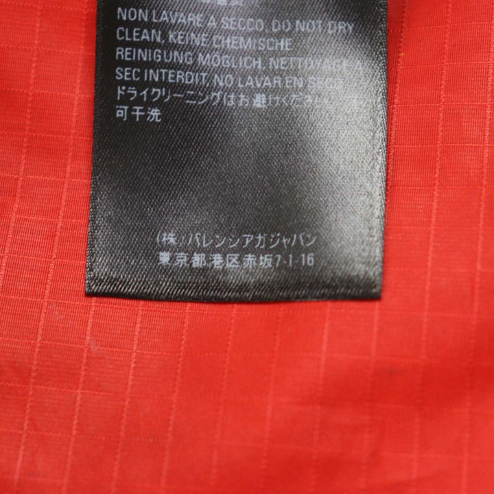 美品○BALENCIAGA バレンシアガ 534317 ロゴプリント オーバーサイズ ジップアップ ポプリンジャケット トラックジャケット 52　正規品