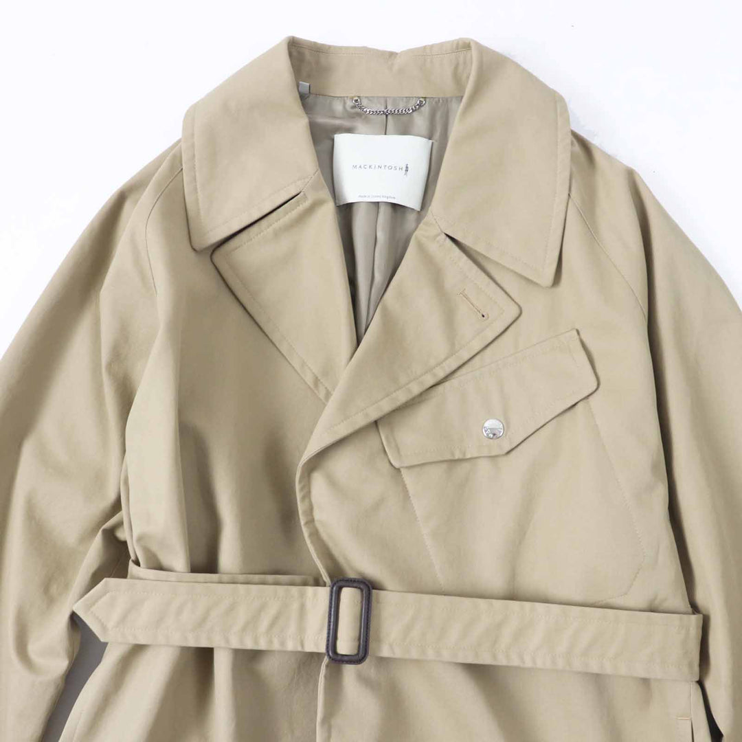 極美品◎Mackintosh マッキントッシュ G212MO1107FLACD LAGGAN EX EDIFICE別注 タイロッケンコート／ステンカラーコート 40　定139700円