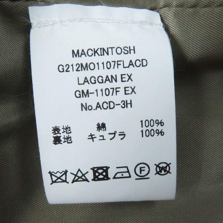 極美品◎Mackintosh マッキントッシュ G212MO1107FLACD LAGGAN EX EDIFICE別注 タイロッケンコート／ステンカラーコート 40　定139700円
