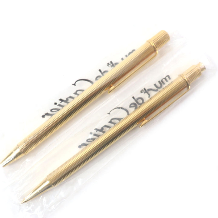 未使用品▼Cartier カルティエ マスト ドゥ カルティエ ノック式 シャープペンシル ツイスト式 ボールペン 2本セット ケース付き メンズ
