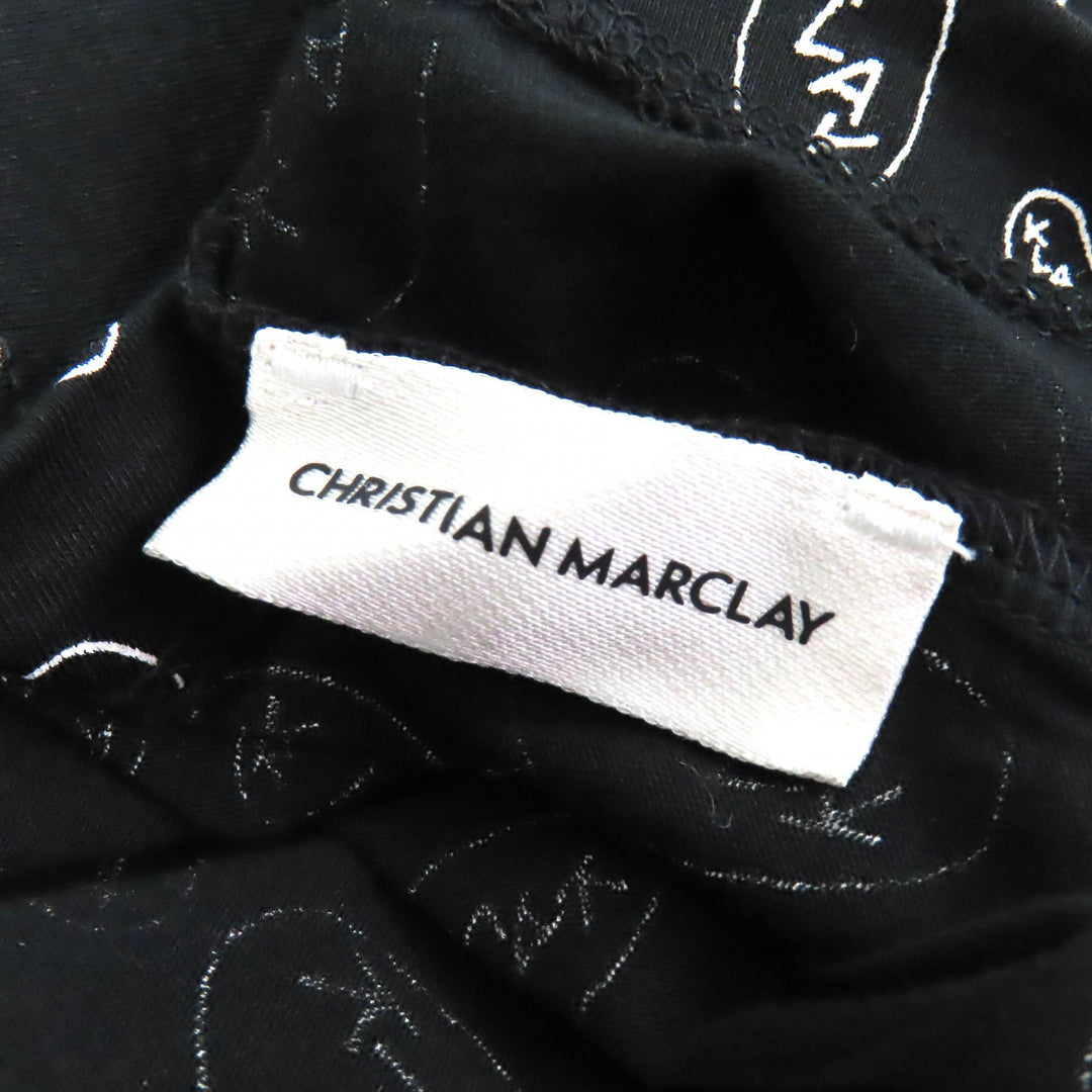 極美品△CELINE Christian Marclay セリーヌ クリスチャンマークレー 19SS 2X008388E コットン 総柄 クルーネック 半袖Ｔシャツ S 正規品