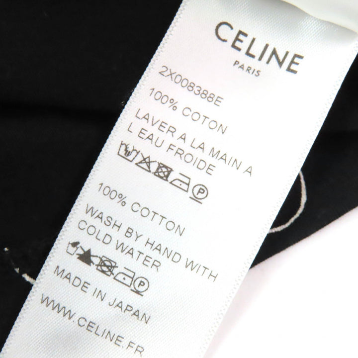 極美品△CELINE Christian Marclay セリーヌ クリスチャンマークレー 19SS 2X008388E コットン 総柄 クルーネック 半袖Ｔシャツ S 正規品