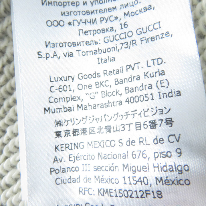 未使用品☆GUCCI グッチ 23SS 717404 コットン インターロッキングGプリント 長袖 スウェット グレー S イタリア製 正規品 レディース