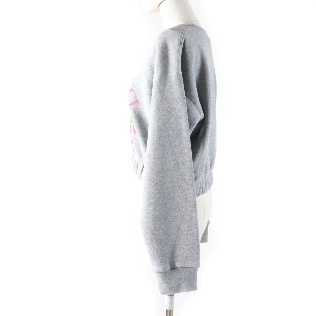 未使用品☆GUCCI グッチ 23SS 717404 コットン インターロッキングGプリント 長袖 スウェット グレー S イタリア製 正規品 レディース