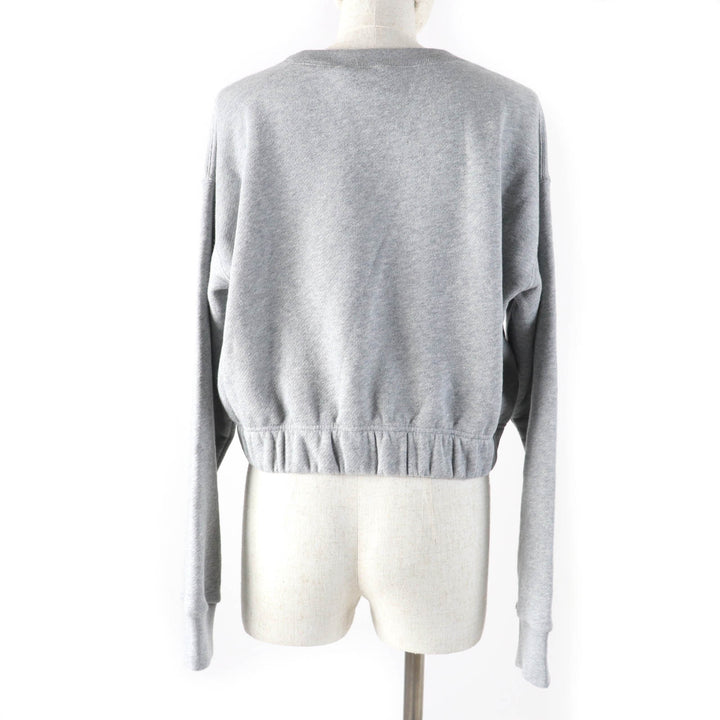 未使用品☆GUCCI グッチ 23SS 717404 コットン インターロッキングGプリント 長袖 スウェット グレー S イタリア製 正規品 レディース