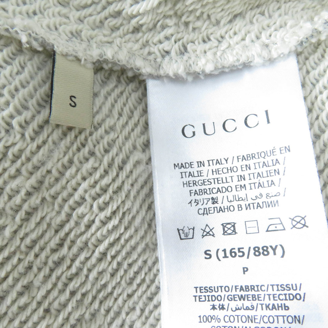 未使用品☆GUCCI グッチ 23SS 717404 コットン インターロッキングGプリント 長袖 スウェット グレー S イタリア製 正規品 レディース