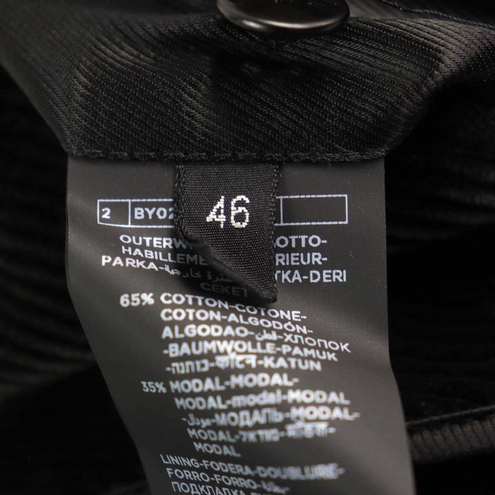 極美品○TOM FORD トムフォード TFO719 コーデュロイ レザー使い ピークドラペル 金ボタン ダブルブレスト ピーコート 46 正規品 メンズ