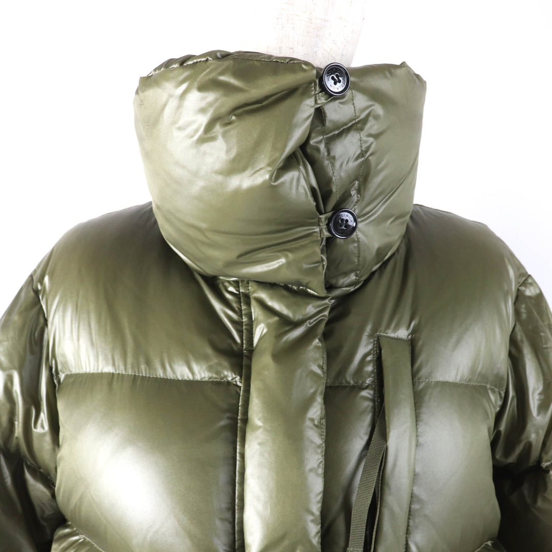 美品☆WOOLRICH ウールリッチ WWCPS2786 ALIQUIPPA PUFFY JACKET アルキッパパフィー ダウンジャケット カーキ S 正規品 レディース