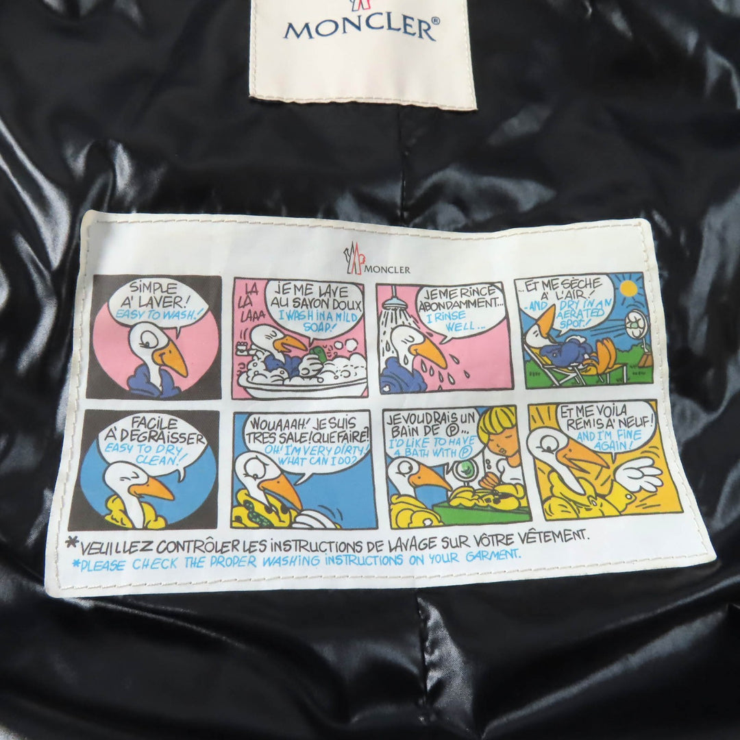 極美品★MONCLER モンクレール FULMAR FOXファー・フード付 ダウンコート ブラック 0 ハンガー・ガーメント付き 正規品 レディース