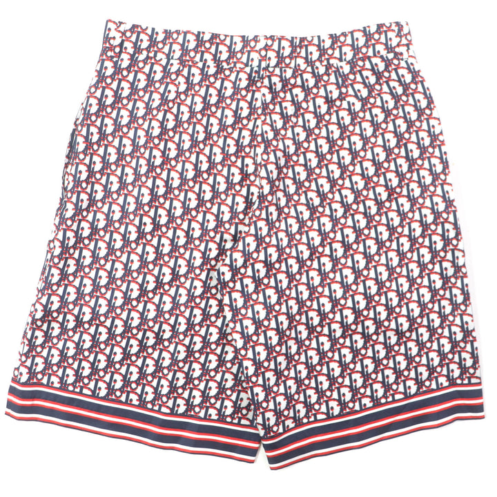 極美品▼DIOR ディオール オム 20SS 013C121A4751 シルク100% オブリークピクセル バミューダパンツ ショートパンツ 48 正規品 メンズ