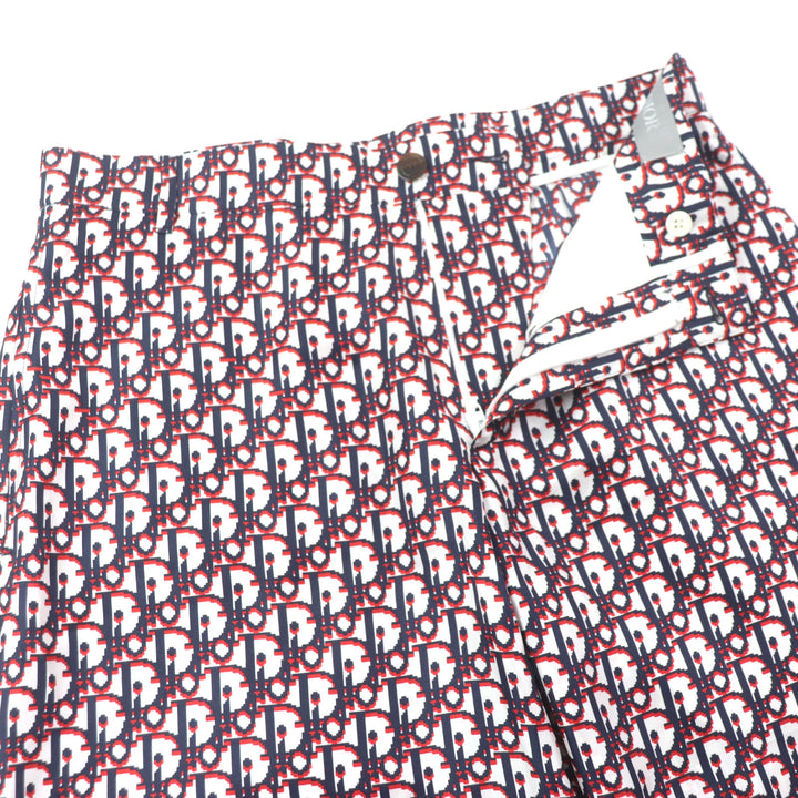 極美品▼DIOR ディオール オム 20SS 013C121A4751 シルク100% オブリークピクセル バミューダパンツ ショートパンツ 48 正規品 メンズ