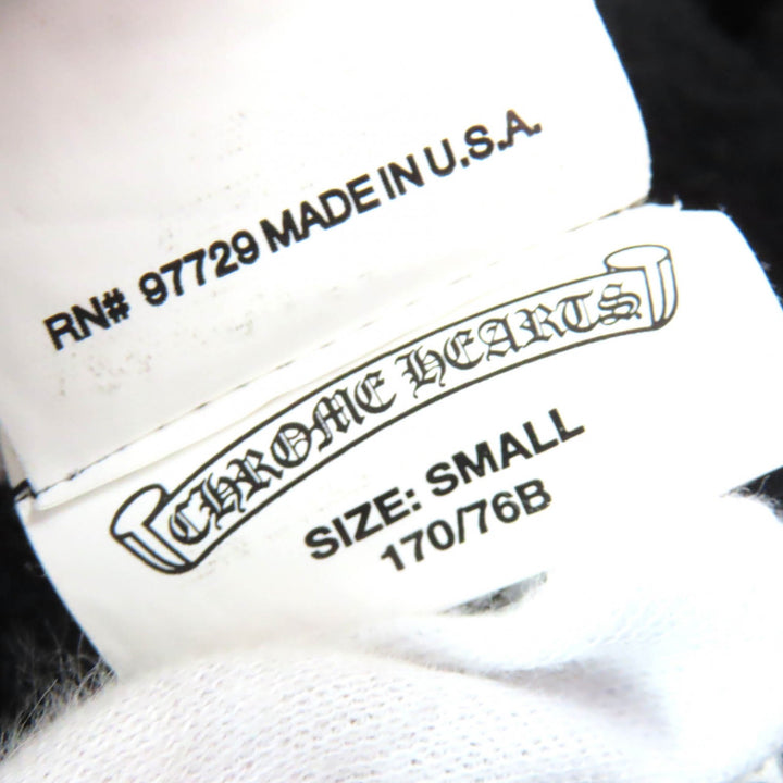 良品△CHROME HEARTS クロムハーツ 2214-304-9055 コットン100％ セメタリークロス スウェットパンツ ジョガーパンツ ブラック S 正規品