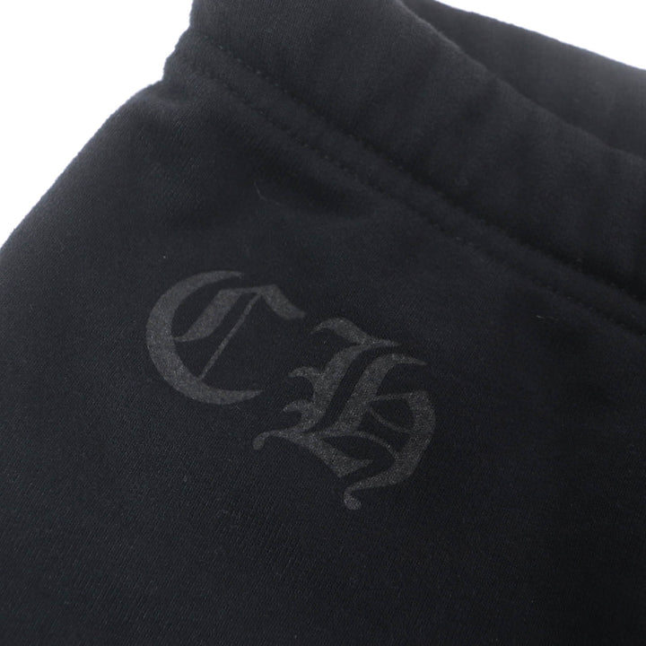 良品△CHROME HEARTS クロムハーツ 2214-304-9055 コットン100％ セメタリークロス スウェットパンツ ジョガーパンツ ブラック S 正規品