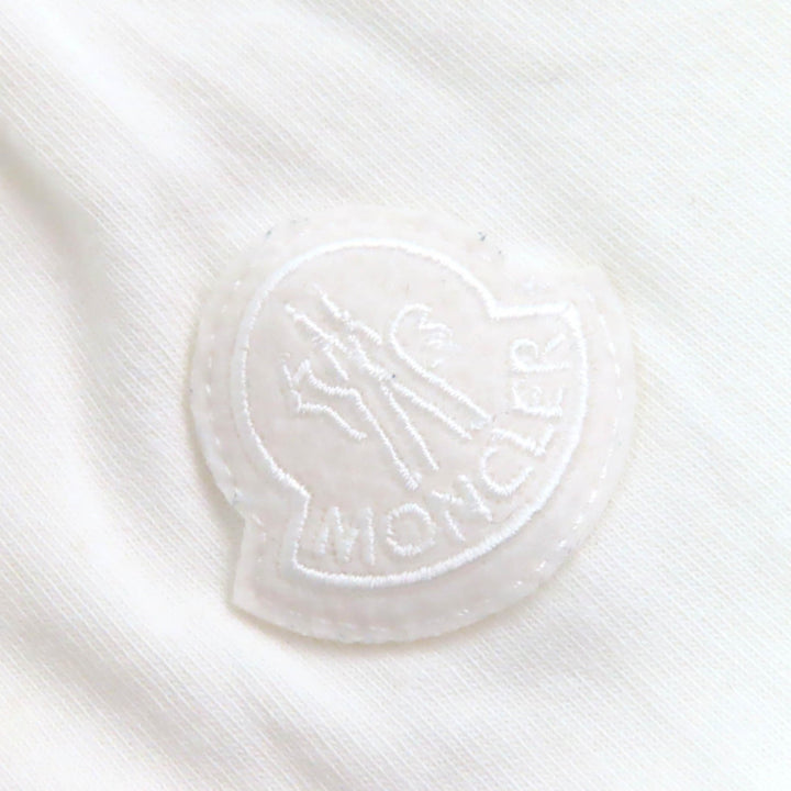 美品△MONCLER GENIUS 2 モンクレール ジーニアス 2 2021年製 コットン100% グラフィック グリッド ロゴワッペン 半袖Ｔシャツ XL 正規品