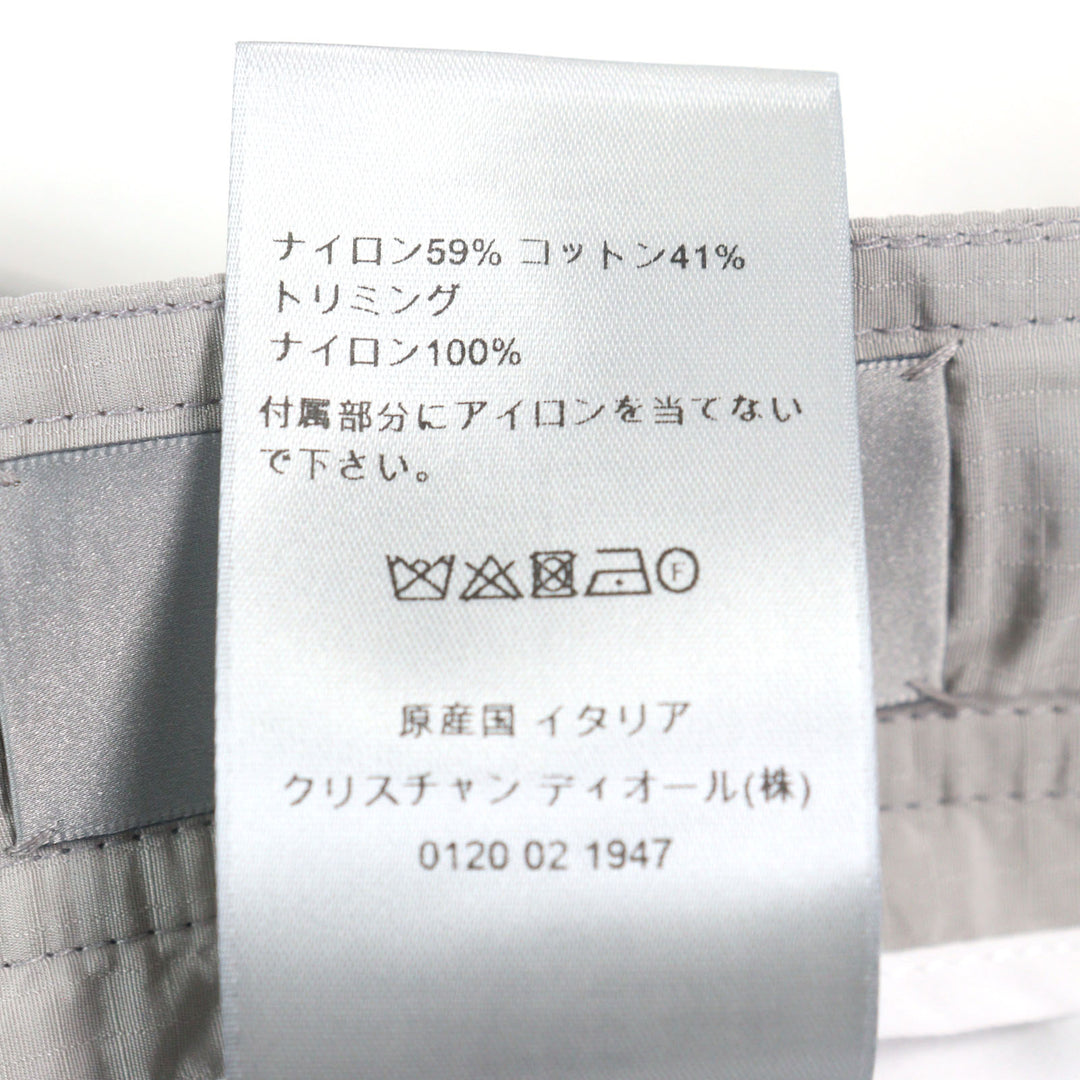 極美品○DIOR ディオール オム 293C179B4717 ロゴワッペン リップストップ生地 バックルバミューダハーフパンツ 50 正規品 メンズ