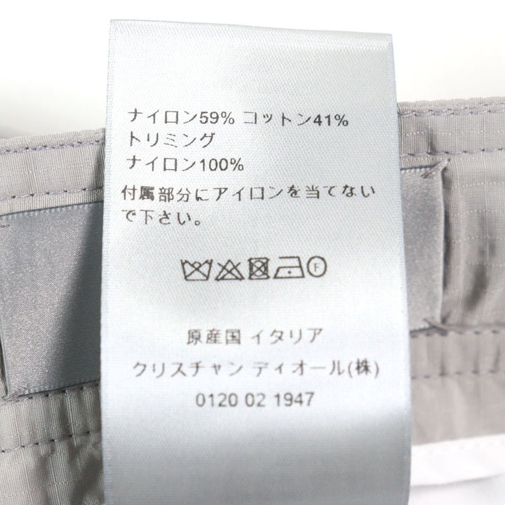 極美品○DIOR ディオール オム 293C179B4717 ロゴワッペン リップストップ生地 バックルバミューダハーフパンツ 50 正規品 メンズ
