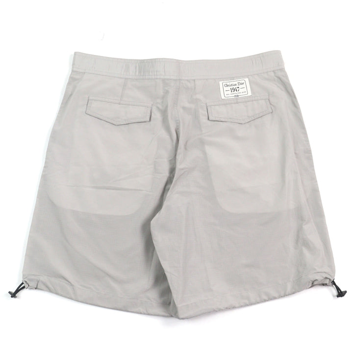 極美品○DIOR ディオール オム 293C179B4717 ロゴワッペン リップストップ生地 バックルバミューダハーフパンツ 50 正規品 メンズ