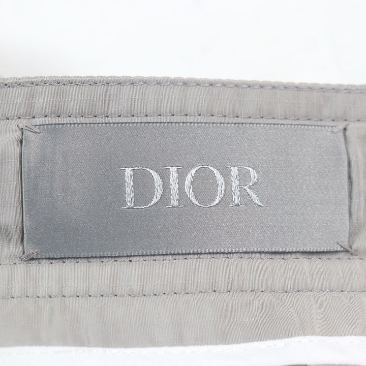 極美品○DIOR ディオール オム 293C179B4717 ロゴワッペン リップストップ生地 バックルバミューダハーフパンツ 50 正規品 メンズ
