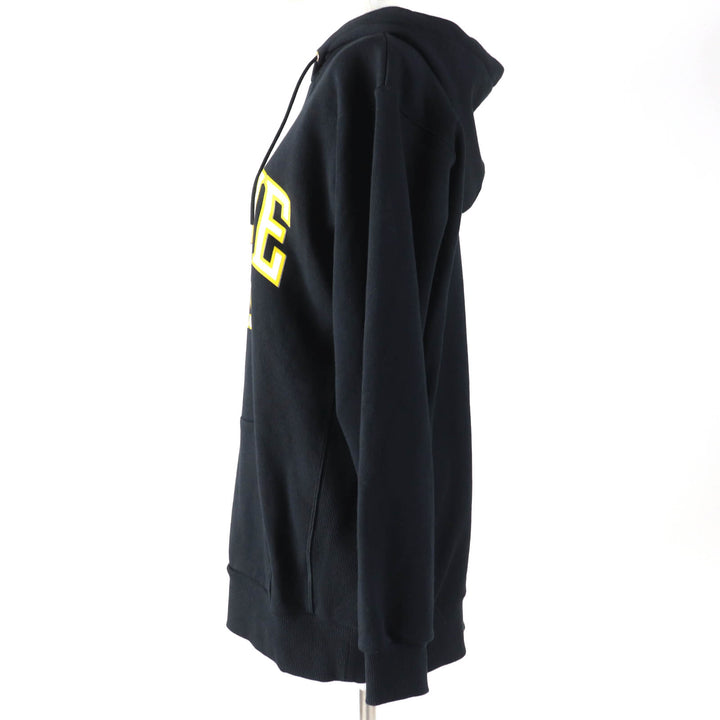 美品☆CELINE セリーヌ 24SS 2Y70F6700Q クラック加工 コットンフリース オーバーサイズ フーディ パーカー S 正規品 定価170500円