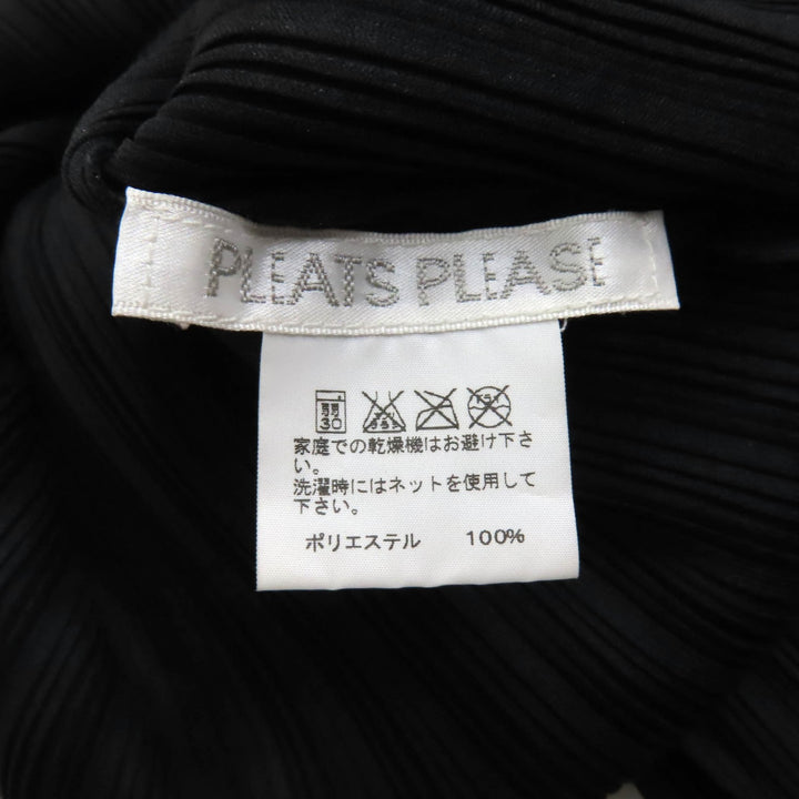 極美品★PLEATS PLEASE プリーツプリーズ イッセイミヤケ PP11-FT324 クルーネック フレンチスリーブ プリーツ チュニック ワンピース 3
