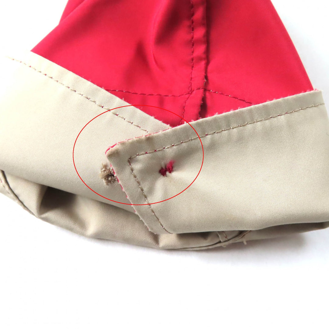 美品★Loro Piana ロロピアーナ ロゴボタン・ポケット付 ブルゾン ジャケット アウター レッド 44 イタリア製 レディース