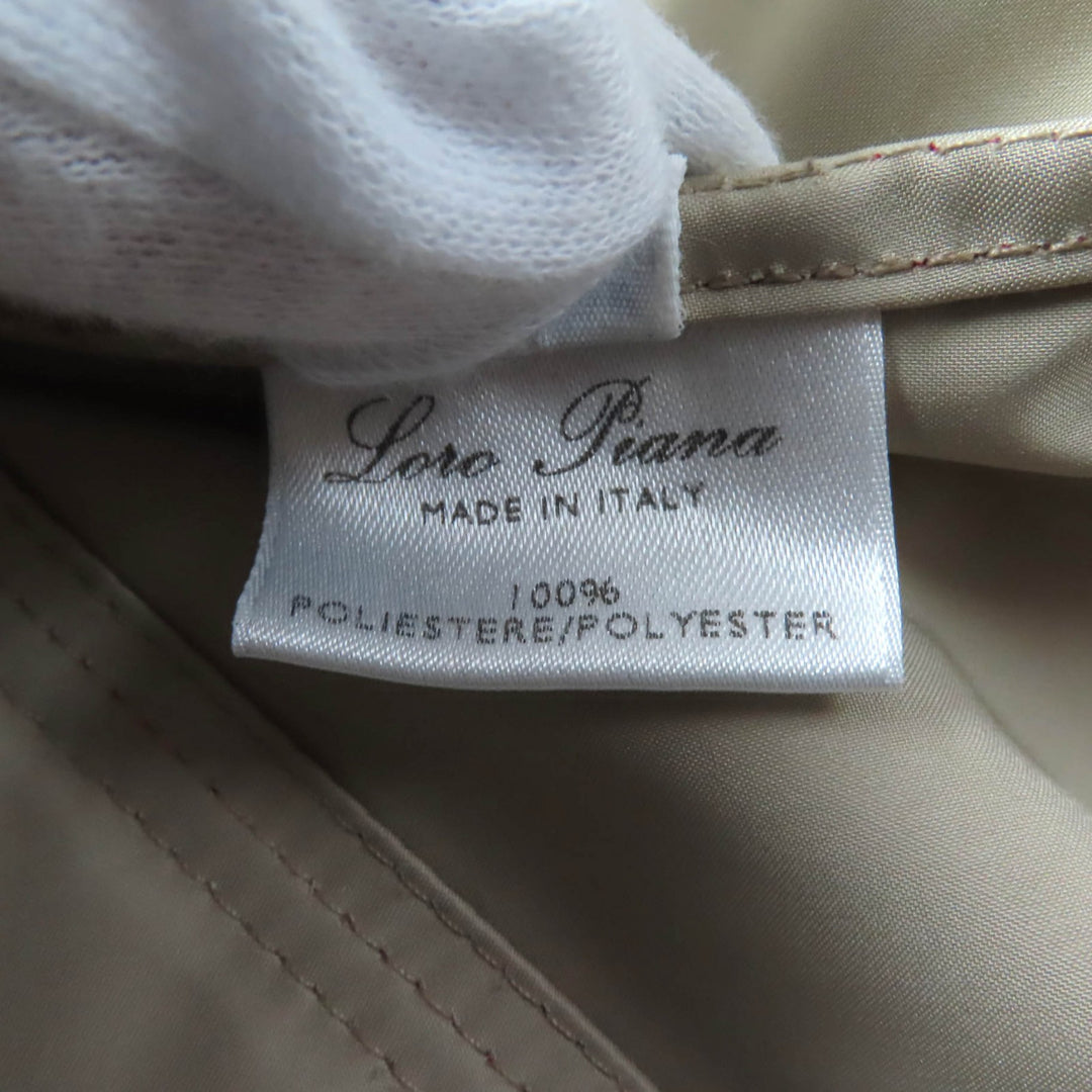 美品★Loro Piana ロロピアーナ ロゴボタン・ポケット付 ブルゾン ジャケット アウター レッド 44 イタリア製 レディース