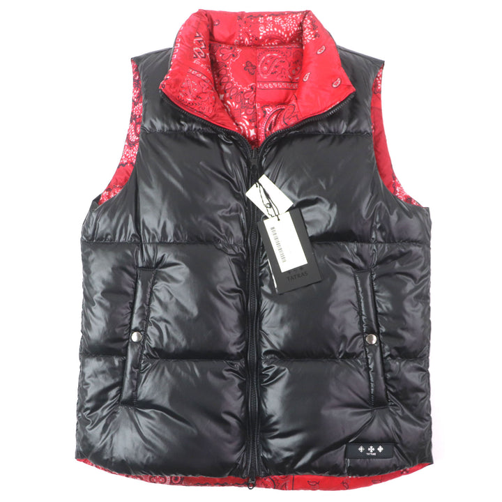 未使用品▼TATRAS タトラス 20AW MTAT20A4729-D AGATONE アガトーネ ペイズリー柄 ワッペン付き リバーシブル ダウンベスト 2 正規品