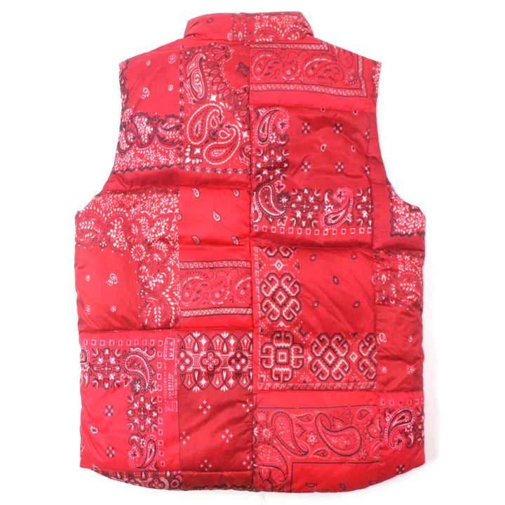 未使用品▼TATRAS タトラス 20AW MTAT20A4729-D AGATONE アガトーネ ペイズリー柄 ワッペン付き リバーシブル ダウンベスト 2 正規品