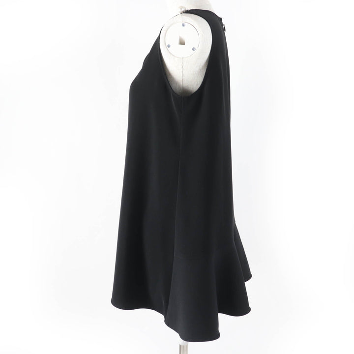 美品☆YOKO CHAN ヨーコチャン YCB-219-127 フェイクパール付 ノースリーブ ブラウス ブラック 　38 日本製 正規品 レディース