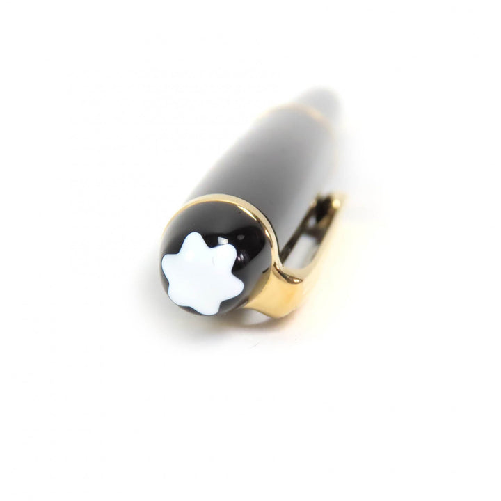 良品△MONTBLANC モンブラン マイスターシュテュック クラシック PIX ホワイトスター ツイスト式 ボールペン 黒 ゴールド 筆記確認済み