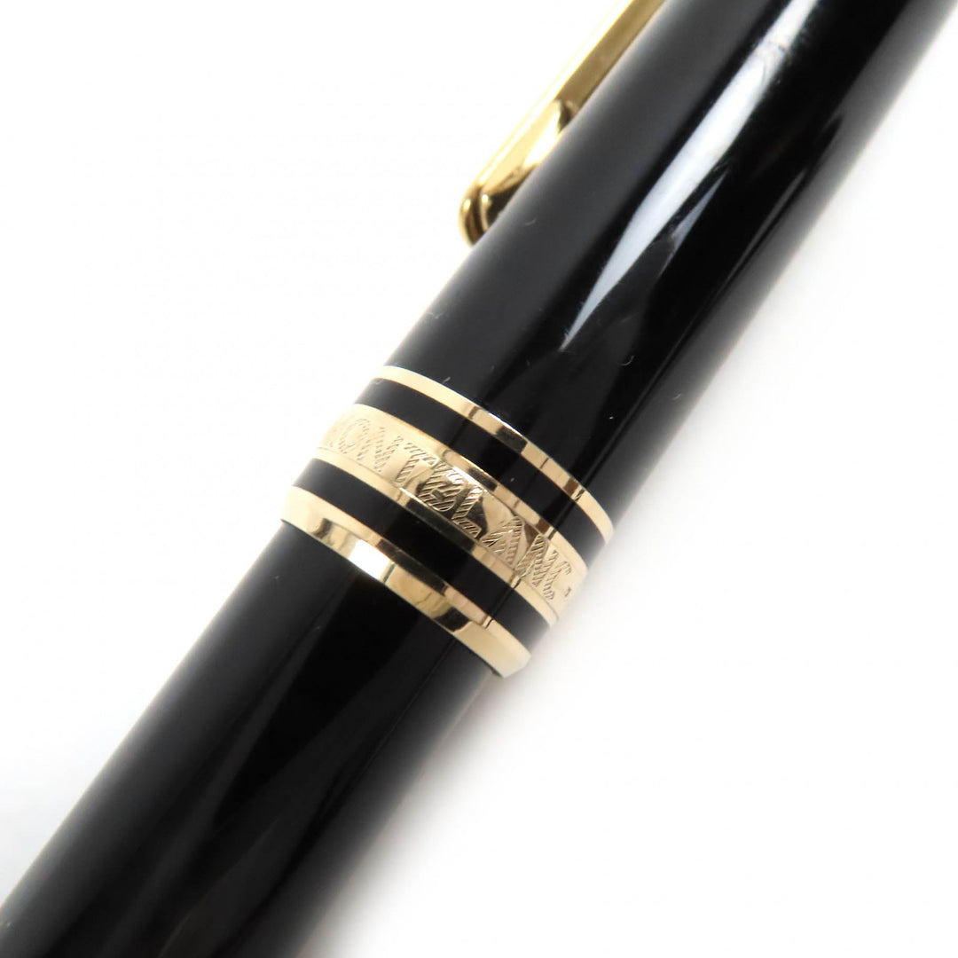 良品△MONTBLANC モンブラン マイスターシュテュック クラシック PIX ホワイトスター ツイスト式 ボールペン 黒 ゴールド 筆記確認済み