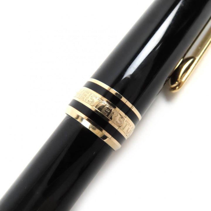 良品△MONTBLANC モンブラン マイスターシュテュック クラシック PIX ホワイトスター ツイスト式 ボールペン 黒 ゴールド 筆記確認済み