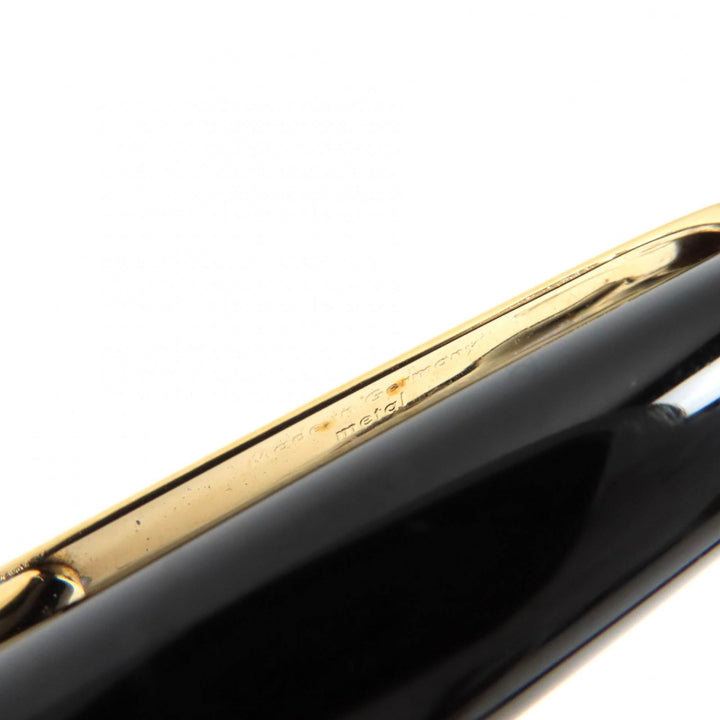 良品△MONTBLANC モンブラン マイスターシュテュック クラシック PIX ホワイトスター ツイスト式 ボールペン 黒 ゴールド 筆記確認済み