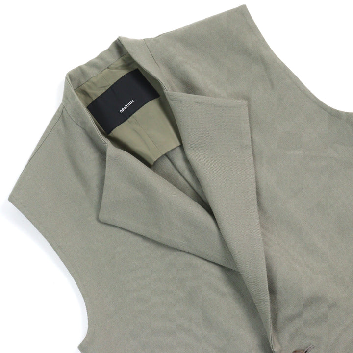 極美品○08sircus ゼロエイトサーカス 23AW S23AW-OT08 Twill double face rever long gilet ダブルフェイス ロングジレ 1 正規品メンズ