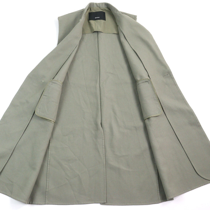 極美品○08sircus ゼロエイトサーカス 23AW S23AW-OT08 Twill double face rever long gilet ダブルフェイス ロングジレ 1 正規品メンズ
