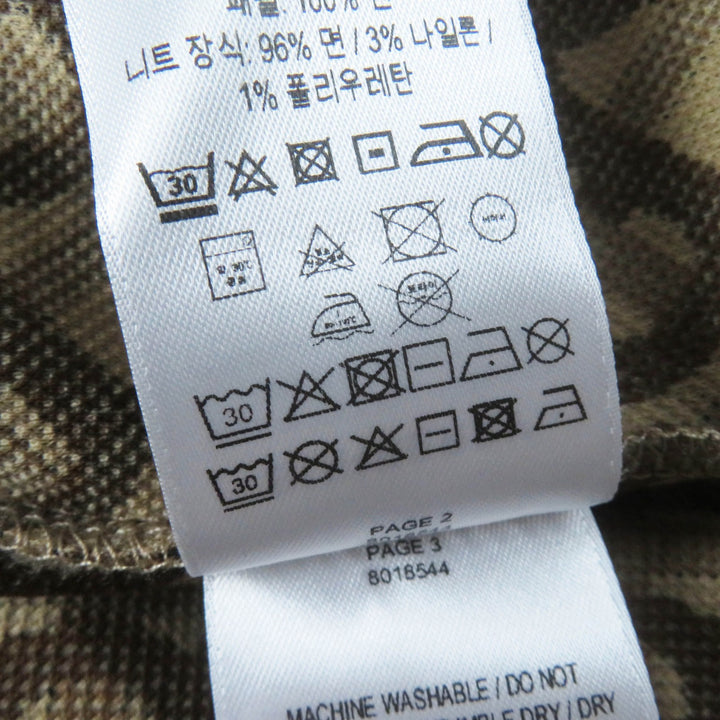 美品◎BURBERRY バーバリー 8018544 TBモノグラム ラバーロゴワッペン付き 半袖ポロシャツ ブラウン XXS 正規品 レディース