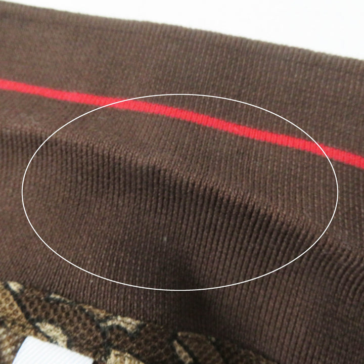美品◎BURBERRY バーバリー 8018544 TBモノグラム ラバーロゴワッペン付き 半袖ポロシャツ ブラウン XXS 正規品 レディース