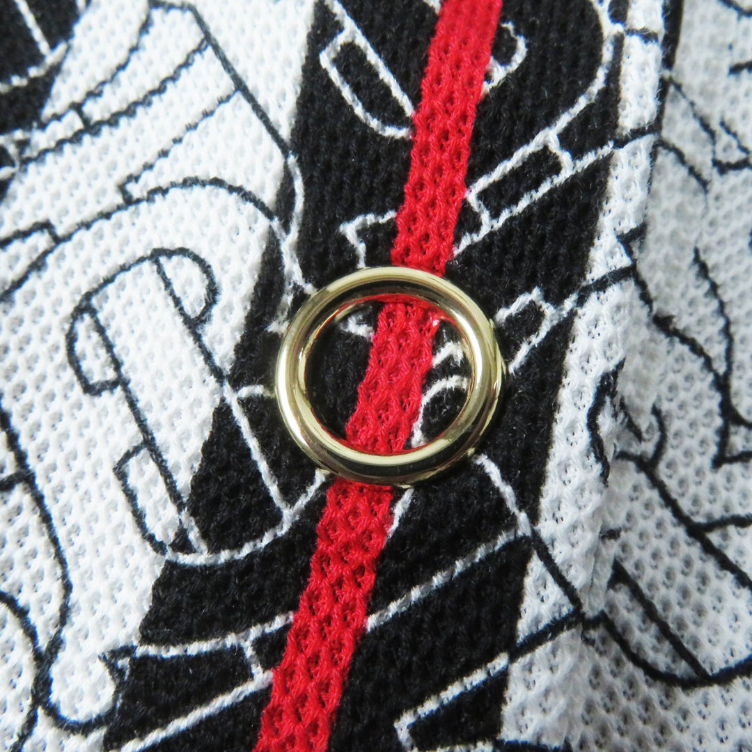 美品◎BURBERRY バーバリー 8018544 TBモノグラム ラバーロゴワッペン付き 半袖ポロシャツ ブラウン XXS 正規品 レディース